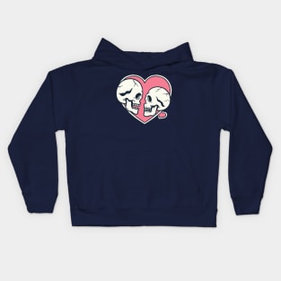 Romantic Skull Pink Kids Hoodie